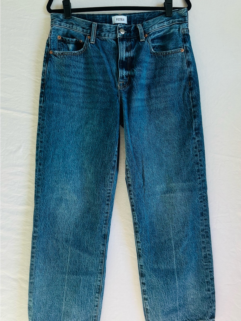 Pistola Lexi Mid Rise, Signature Bowed Straight Jeans in Artisan wash - Picture 7 of 11